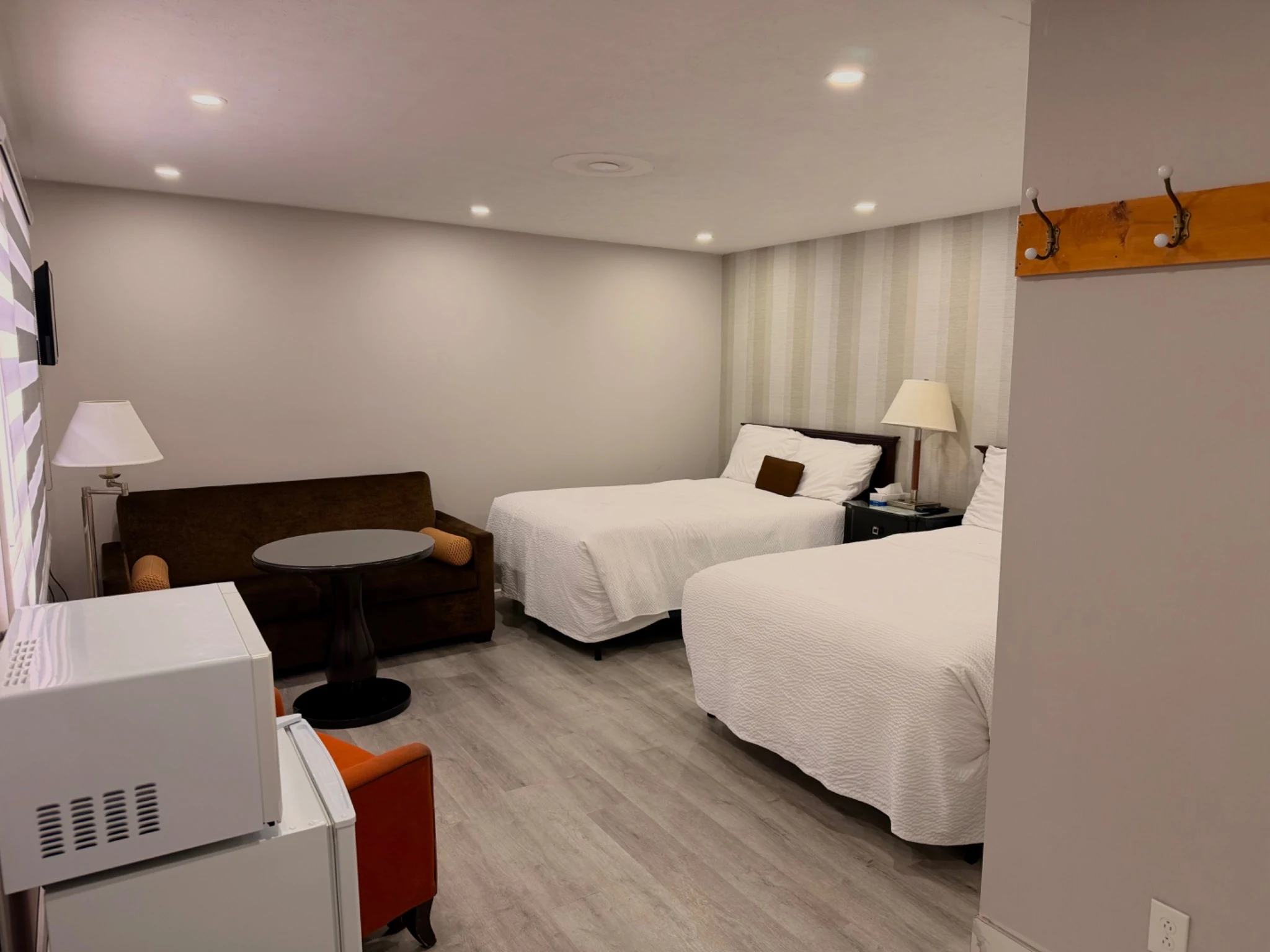 Two double beds inside the Family Room